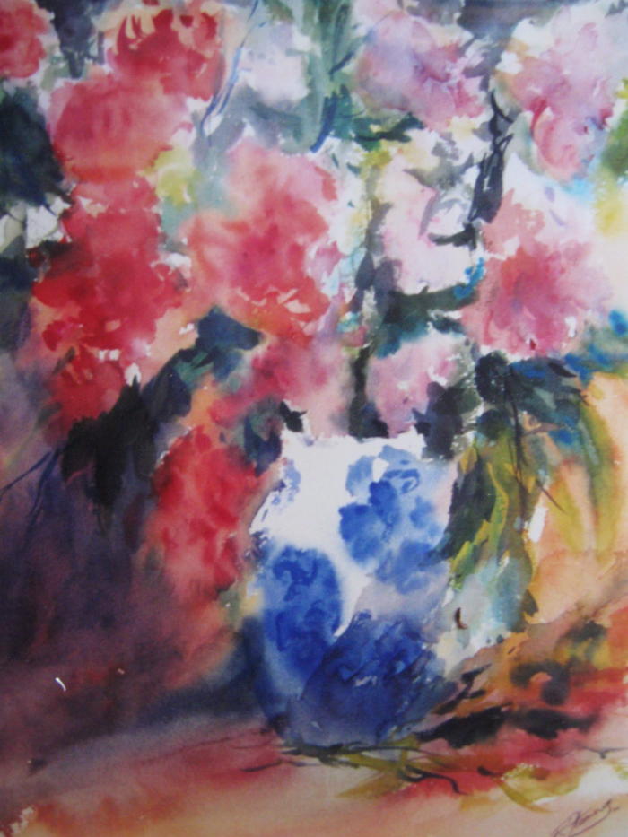 Blue vase