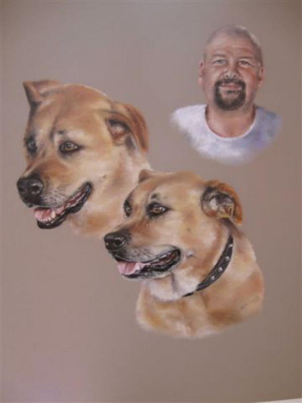Man and Dogs